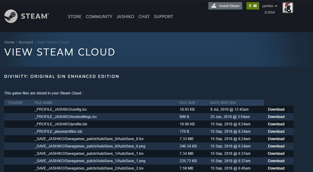 Steam Cloud and Save Data